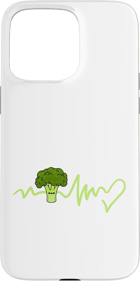 Broccoli Heartbeat Broccoli Lover Case for iPhone 15 Pro Max
