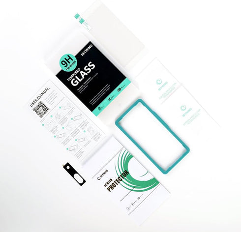 Ibywind 2 Pack Screen Protector for Google Pixel 8a 5G, 9H Hardness Tempered Glass with Camera Lens Protector