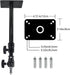 FIEWSZIHU 14.1-21.6inches/36-55 cm 1/4 inch 3/8 inch Camera Ceiling Wall Mount Light Stand with to Universal Adapter