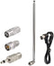 Superbat Telescopic FM Antenna for Stereo Receiver Indoor, FM Radio Antenna 75 Ohm