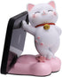 Cute Cat Phone Holder Desk Ornament - Kawaii Phone Stand for All Mobile Smartphones and Tablets