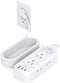 Extension Cord 15 ft - Power Strip Surge Protector with 6 AC Outlet Extender and 3 USB Ports for Home College Dorm