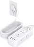 Extension Cord 15 ft - Power Strip Surge Protector with 6 AC Outlet Extender and 3 USB Ports for Home College Dorm