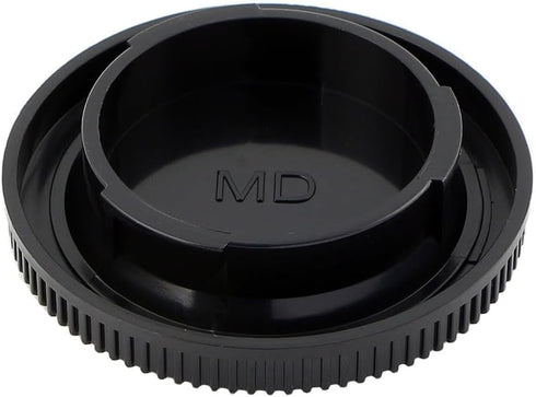 2 Pack Rear Lens Cap and Camera Body Cap Cover Kit for Minolta Rokkor MD MC SR Mount Cameras SR-1 SR-2 SR-7 SR-T 101 XK