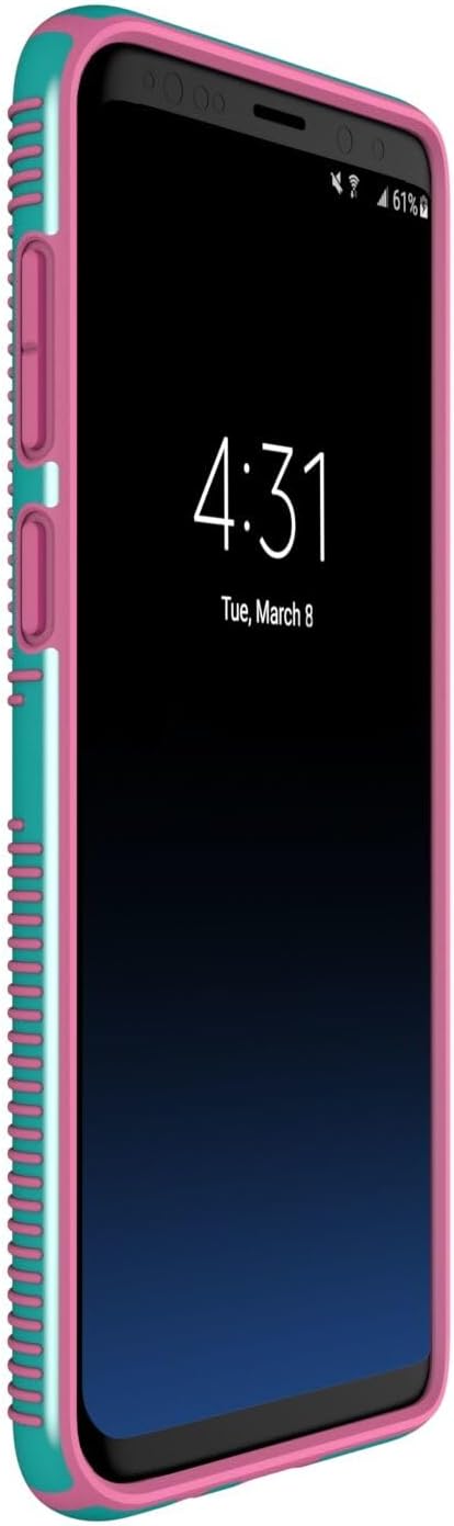 Speck Products Compatible Phone Case for Samsung Galaxy S9 Plus, Candyshell Grip, Caribbean Blue