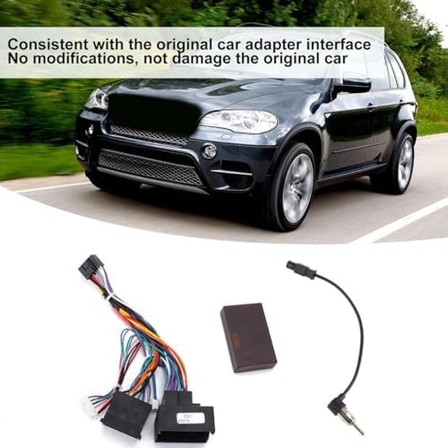 Radio Wiring Harness Adapter with Canbus Box, Car Power Cable Replacement for F30/F10/X5/E46/E39/E53