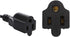 C14 to 5-15R Power Cord - IEC320 C14 to NEMA 5-15R Power Extension Cable, 1ft Standard Computer Power Adapter