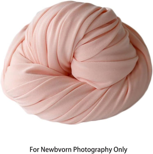Zeroest Newborn Photography Stretch Wrap for Boy Girl Baby, Photography Props Baby Photo Prop Blanket (Light Orange)