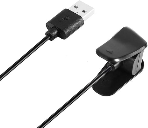 Charger for Garmin Vivosmart 4, Replacement Charging Data Cable Clip Cord for Garmin Vivosmart 4 (Black, 2Pack) by Kissmart