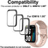 3D Screen Protector Compatible with VERYFIT IDW16 1.95 inches TOOBUR and Quican W16B Smartwatch, PMMA, Full Coverage,3 Pieces