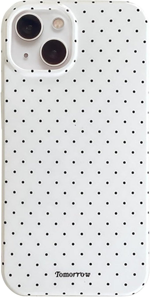 inewateri Compatible with iPhone 13/iPhone 14 Case with Cute Fashion Polka Dot Aesthetics