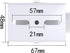 Security Camera Mounting Bracket Extender Pole I-Type, 30-60cm Adjustable Ceiling Mount for CCTV IP Camera