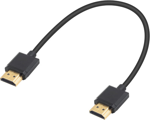 Duttek Ultra Thin HDMI Cable 1Feet, 4K Male to Male HDMI 2.0 Cord for 3D and Ultra HD TV Stick Extension Converter