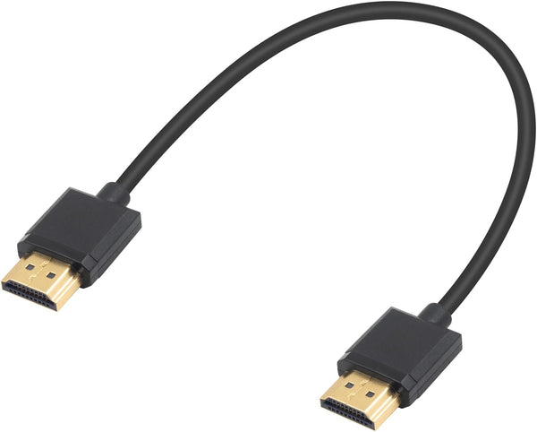 Duttek Ultra Thin HDMI Cable 1Feet, 4K Male to Male HDMI 2.0 Cord for 3D and Ultra HD TV Stick Extension Converter