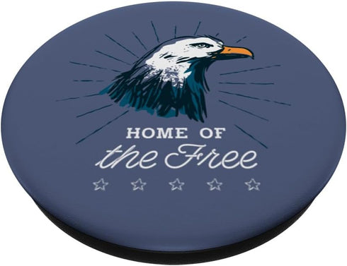 Home of the Free, Vintage Patriotic American Flag PopSockets Swappable PopGrip