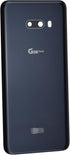 New Aurora Black Acrylic Glass Back Panel Cover Replacement for LG G8X ThinQ LMG850EMW, with Camera's Glass Lens and