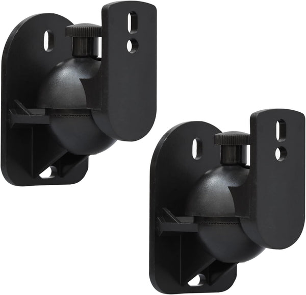 Speaker Wall Mount Brackets, Universal Mount for Surround Sound Speakers, 2 Pack for Home Theater