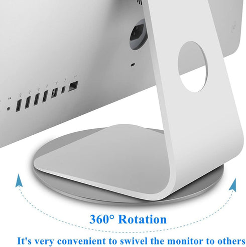 360 Aluminum Rotation Monitor Swivel Base Computer Screen Monitor Turntable Stand Flat Panel TV Rotating Mat for iMac