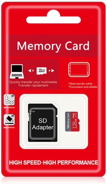 128GB TF Card Flash Memory Card, Ultra High Speed U3 C10 with Adapter