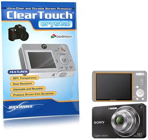 BoxWave Screen Protector for Canon PowerShot S90 - ClearTouch Crystal, HD Film Skin to Shield Against Scratches