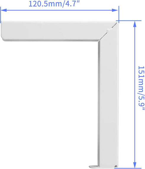suptek 6 inch 66 lbs, 30 PRL001, (1 Universal Projector Screen Wall Mount L-Brackets Wall Hanging Mount Adjustable