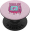 Horror Movie Lover Pastel Goth Slasher | Pink Retro TV Scary PopSockets Standard PopGrip