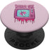 Horror Movie Lover Pastel Goth Slasher | Pink Retro TV Scary PopSockets Standard PopGrip