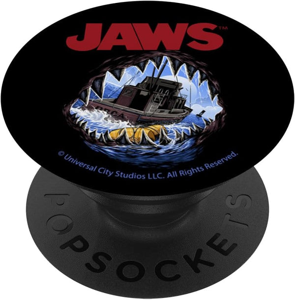 Jaws Ship In Mouth Poster PopSockets Standard PopGrip for Phones