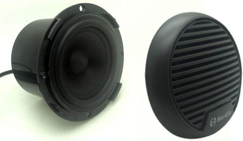 Herdio 3 Inch Waterproof Marine Speakers, Full Range Audio Stereo System, MAX Power 140 W (Pair) for Motorcycle, Boat,