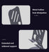 JUEJUEZI Foldable Cell Phone Stand, Metal Portable Phone Holder, Fully Adjustable Rotatable Cell Phone Holder for Desk