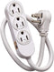 Leviton 3-Outlet Power Strip for Use Inside Structured Media Center, 49605-APS, White