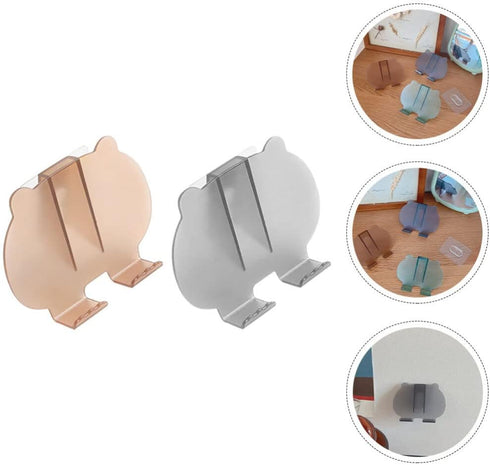 iplusmile 2pcs Wall Mobile Phone Holder Wall Mount Charging Station Shelves for Bedroom Wall Tv Remote Organizer Phone