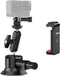 UURig SC-01 Suction Mount 3" for Vlogging Action Camera, Car Mount with Smartphone Clamp for iPhone 16 15 14 13
