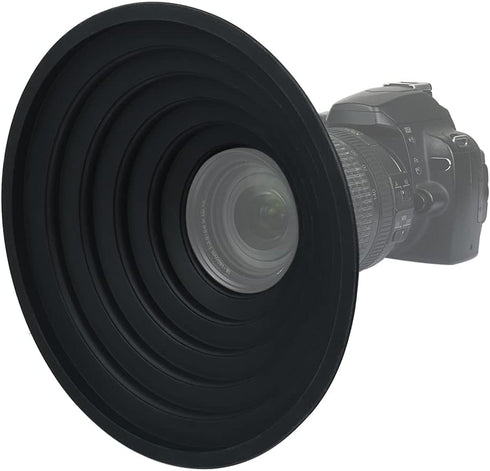 DS. DISTINCTIVE STYLE Rubber Lens Hood Anti Reflection Reversible for Nikon/Canon/Sigma/Tamron 70-85mm Lens