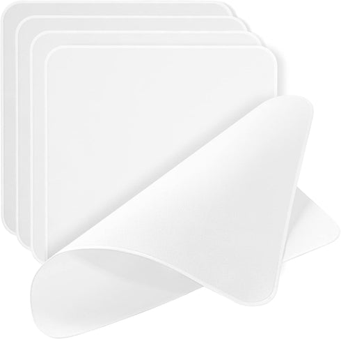 AAwipes Polishing Cloths Double-Layer 5 Packs (6.3" X 6.3", White, 320 GSM)