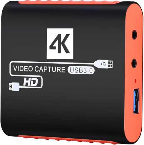 Swudloe Capture Card for Nintendo Switch with 4K Pass-Through, USB3.0 1080P 60FPS HDMI