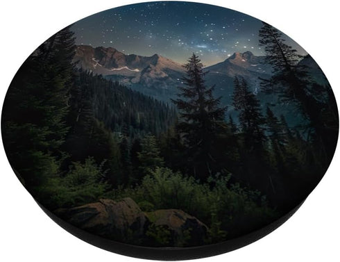 PopSockets Standard PopGrip Mountains Wilderness Pine Tree Forest Mountain Landscape