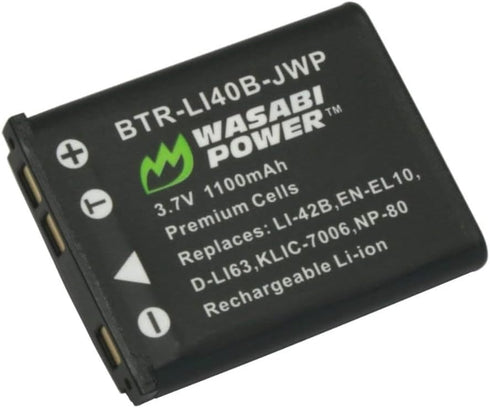 Wasabi Power Battery for Kodak KLIC-7006, LB-012, PIXPRO FZ55, FZ53, Easyshare Touch, M200, M522, M530, M532, M550,