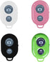 Wireless Camera Shutter Remote Control for Smart Phones, Compatible with iOS/Android (Pink+Green+White+Black)