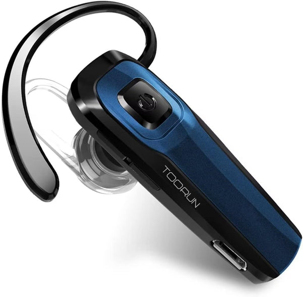 TOORUN Bluetooth Earpiece, M26 Bluetooth Headset Handsfree V5.0 Wireless Earpiece Headphone with