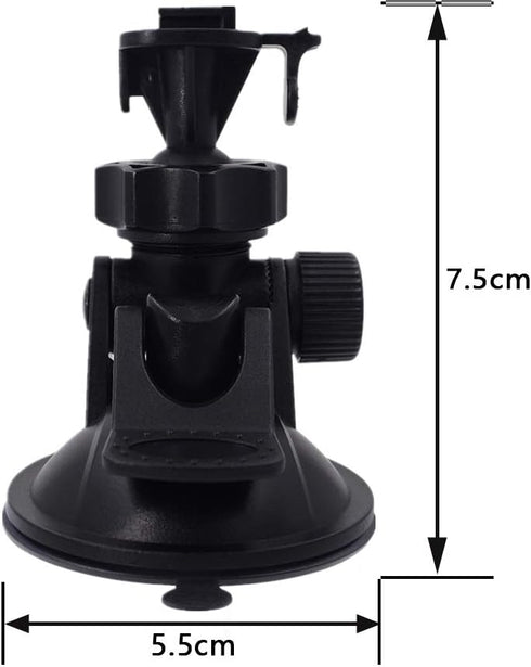 Dash Cam Suction Mount - Windshield & Dashboard Suction Cup Holder with Various Joints for Yi, Rexing, Falcon, Old