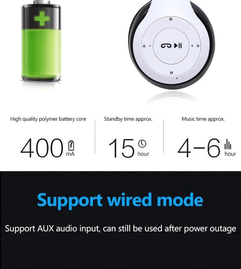 Upgraded Hybrid Noise Cancelling Headphones, Wireless Bluetooth with Mic, Fast Charging, Deep Bass, Soft-Earpads, White