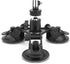 Triple Suction Cup Car Mount with 360 Degree Tripod Ball Head - Camera Suction Mount with 1/4 Threaded Head