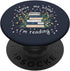 Leave Me Alone I'm Reading Flower Book Lover PopSockets Standard PopGrip