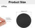 MECCANIXITY 1.57" 8Pcs Replacement Metal Plates Black Thin Adhesive Back Magnet Stickers for Magnetic Mount Phone