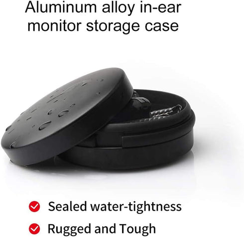 Universal Mini Storage Hard Earbuds IEMs Case, Waterproof Aluminum Alloy Housing for TRN V80 KZ AS10 ZS10 Pro (2 Pieces