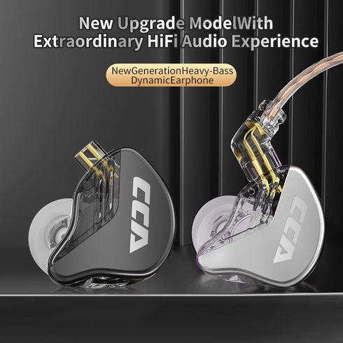 erjigo Wired in-Ear Earbuds Headphones, CCA CRA Dynamic Crystal-Clear Sound, Ergonomic Comfort-Fit, Noise Isolating,