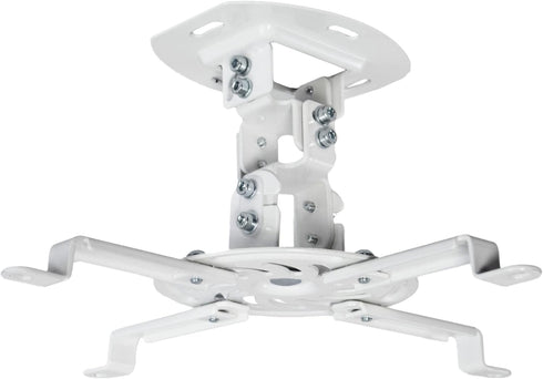 VIVO Universal Adjustable Ceiling Projector Mount for Regular and Mini Projectors, White, MOUNT-VP01W