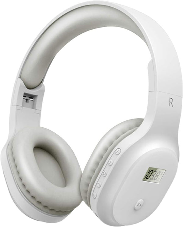 Portable FM Radio Headphones - Rechargeable Walkman Wireless Ear Muffs with Best Reception for Jogging, Mowing,