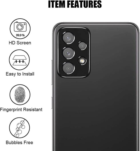 (3+3) For Samsung Galaxy A23 4G/5G (3 Pack) Anti Spy Tempered Glass Film Privacy Screen Protector and Camera Lens